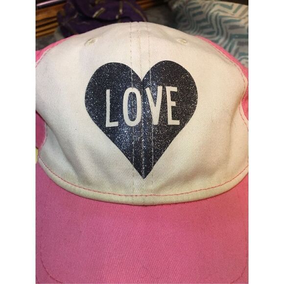 Infinity Headwear Love Pink Baseball Hat Cap One Size Fits Most - Picture 5 of 6
